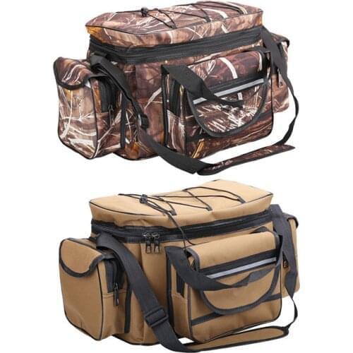 Outdoor Multi-Function Road Asian Fishing Bag Shoulder Slung Waterproof Wear-Resistant Large-Capacity Fishing Gear Pocket Bag