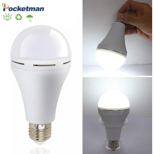 LED Upgrade Bulb E27 9W 12W 15W 18W Emergency Light 110V 220V Rechargeable Battery Lighting Lamp for Indoor Lighting or Camping