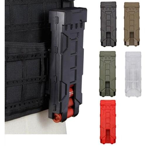 Tactical Shotgun Magazine Pouch Military MOLLE Magazine Box Outdoor Airsoft Paintball Mag Pouches Hunting Gun Case Accessories