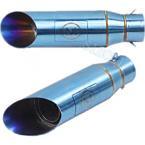 Universal Motorcycle Exhaust Pipe GY6 Scooter Pit Racing Bike Escape Moto Muffler With Moveable DB Killer