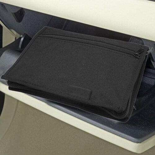 Universal Glove Box Organizer Storage Holder for Manuals Car Documents Glove Bag with Multi Pockets