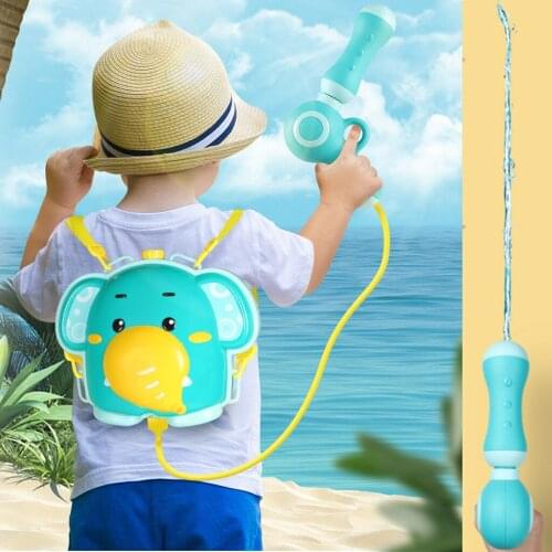 New Childrens Cartoon Outdoor Water Gun Kids Backpack Swimming Pool Toy Pressure Tank Water Gun Swimming Pool Water Fun