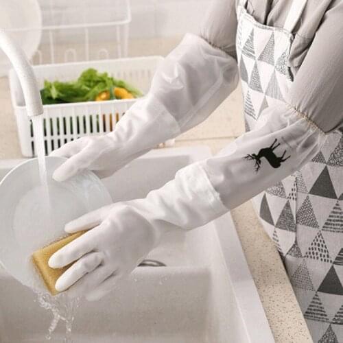 Magic Silicone Dish Washing Gloves Laundry Waterproof Non-slip Wear-resistant and Durable Cleaning Gloves Kitchen Cleaning Tool