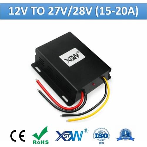 XWST DC to DC Non-isolated 12v to 27v 28v 15A 20A Step Up Boost Power Supply Converter 27 28 Volts DC Voltage Regulator