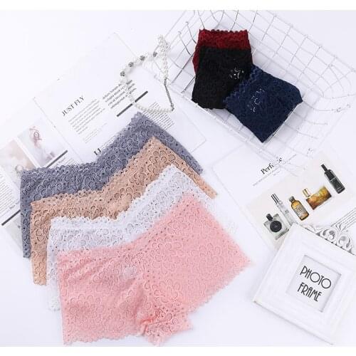 Women Sexy Panties Vintage Lace Elastic Hollow Briefs Underpant Tempting Girl Female Sexy Breathable Cozy Lingerie Underwear