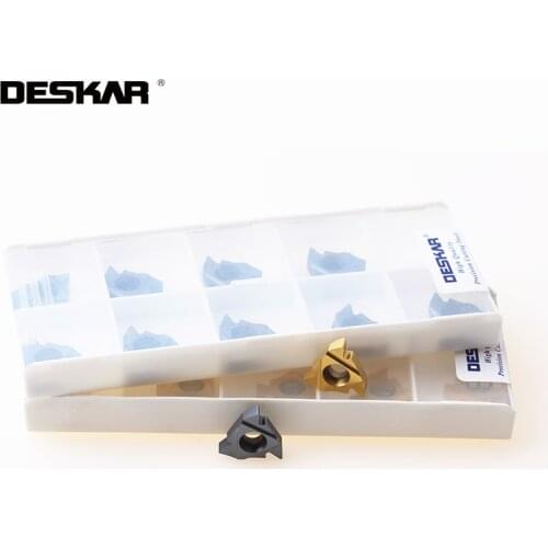 10PCS DESKAR 22ER 22IR N55 N60 LDA Lathe Tool Parts Threading Turning Tools Carbide Inserts For Processing P.M