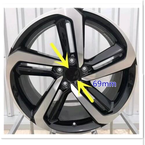 100pcs/lot 69mm 6.9cm Car Accessory Wheel Center Cap Badge Emblem Covers Black/Red/Silvery For CRV Civic Accord CITY Fit Pilot