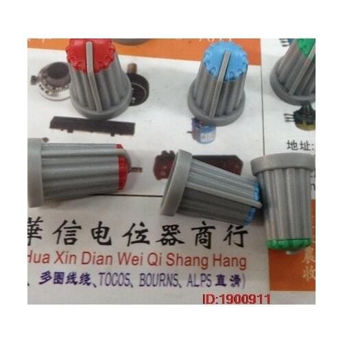 5pcs/lot 180 Degree Indicator Axle potentiometer Knob cap 4 colors [, Red, Green, Blue]
