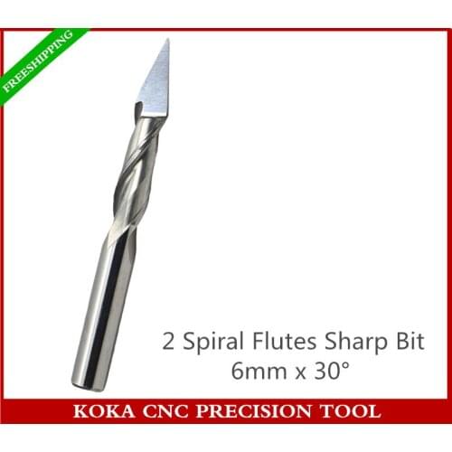 6mm*30degrees,Freeshipping cnc end milling cutter,high precision in Relief engraving,MDF,solid wood,mahogany,hibiscus board