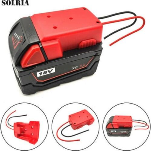 Battery Adapter with Fixing Hole Is Suitable for Dewalt 60V Max 20V/18V DCB Milwaukee 18V M18 XC18 Batteries Power Connector