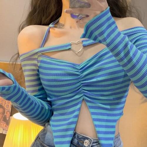 Женские полосатые футболки Asapgot China At AliExpress