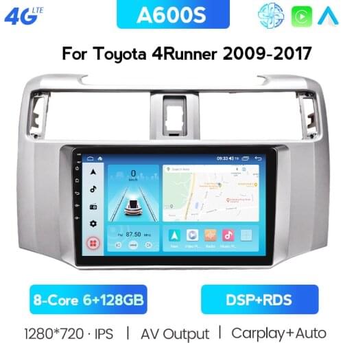 For Toyota 4Runner 4 Runner 2009-2019 2 Din Car Radio Multimedia Player Android 10 Video Player Navigation GPS Head Unit Stereo