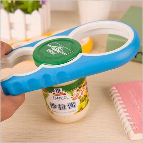 Free shipping 200 PCS 4 in 1 Creative multifunction Gourd-shaped Can Opener Screw Cap Jar Bottle Wrench Kitchen Tool