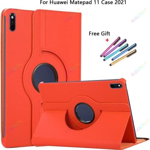 Tablet Cover For Funda Huawei Matepad 11 360 Rotating Case Leather Protective Cover For Funda Matepad 11 Case 2021 Cover Coque