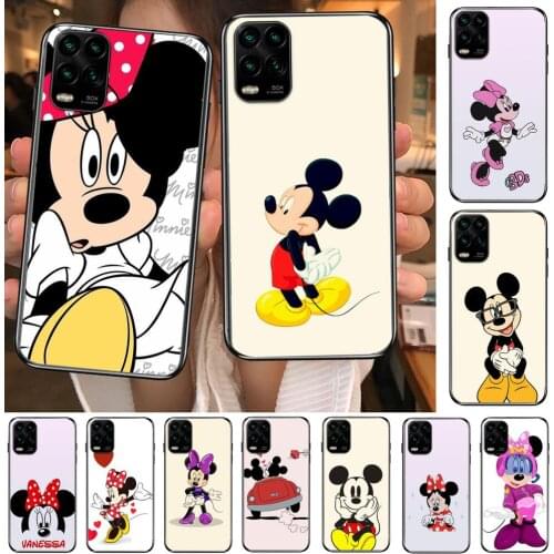 Minnie Mouse Car cartoon Phone Case For XiaoMi Redmi Note 10 9 9S 8 7 6 5 A Pro T Y1 Black Cover Silicone Back Pre style cover