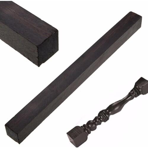 Black Ebony Lumber Wood Timber Handle Plate Gabon Handle Blank For DIY Craft Handicraft Musical Instruments Tools
