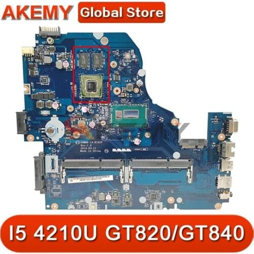 For ACER E1-572 V3-572G E5-531 E5-571G laptop motherboard nbmlc11004 LA-B162P LA-B991P CPU I5 4210U GPU GT820/GT840 Mainboard