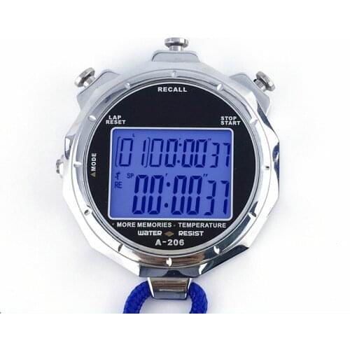 Ys-528 metal stopwatch, 2 channels, more than 100 channels, track and field running meter electronic timer