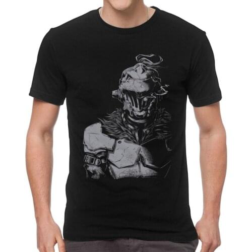 Goblin Slayer T-shirt Men Fashion T Shirt Short Sleeve Japanese Dark Fantasy Anime Manga Tshirts Cotton Tee Tops Clothes