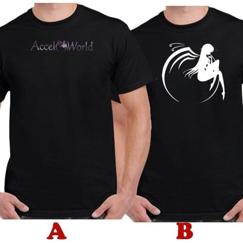 High Quality Casual Printing Tee Accel World Japanese Animation TV Series T-Shirt Cotton S M L XL 2XL 3XL 4XL 5XL Summer T-shirt