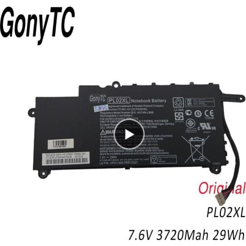GONYTC PL02XL for HP Laptop battery HSTNN-LB6B TPN-C115 751681 421 21CP6 60 80 PAVILION 11-N X360 SERIES