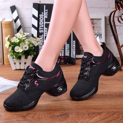 Hot Sale 2020 Sports Feature Soft Outsole Breath Dance Shoes Sneakers For Woman Practice Shoes Modern Dance Jazz Shoes