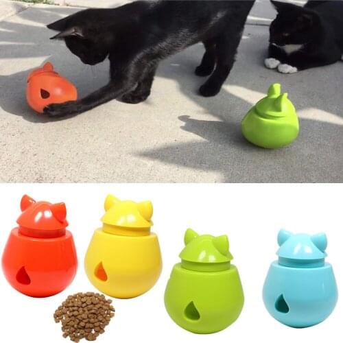 Dog Treat IQ Ball Toy Pet Interactive Feeding Tumbler Leakage Food Cat Bowl Feeder Puppy Training Shaking Fun Eating Slow Toys