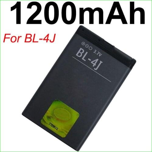 ISUN Replacement Battery for Nokia C6 C6-00, Touch 3G BL-4J BL 4J BL4J Mobile Phone Battery 1200mAh