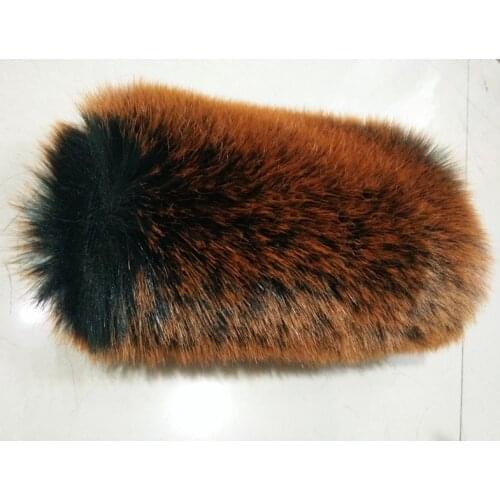Caramel Long Pile 5cm Thicken Super Soft Artificial Rex Rabbit Plush Faux Fur Fabric DIY Shoes Coat Collar Vest Pillow Toy