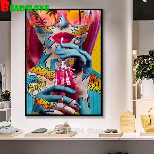 Beauty Painting Cross Stitch Needlework Square diy diamond painting Mosaic kit pattern 5d Diamond Embroidery crystals g144