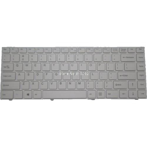 Laptop Keyboard For LYZPIN SL R34 White United States US With White Frame