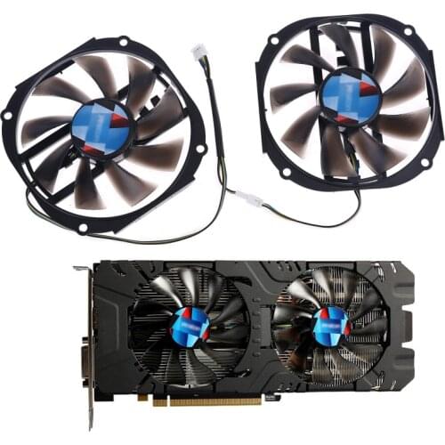 2pcs 95mm 4gb 2048SP GPU Cooler Cooling Fan for Yeston RX480 570 580 Graphics Card Fan Replacement J0PB