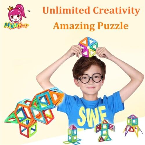 MylitDear Magnetic Building Bricks Toys 20 36Pcs Designer Construction 3D DIY Enlighten Bricks Educational Toys For Children
