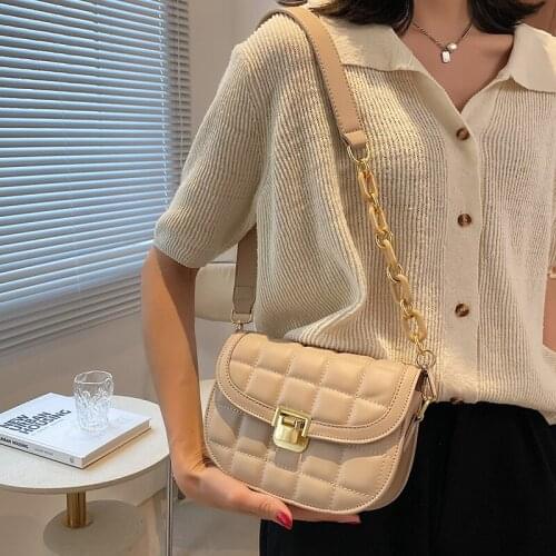 Fashion Chain Pu Leather Crossbody Bags for Women High Quality Ladies Small Shoulder Bag Designer Female Purses Messenger Bags