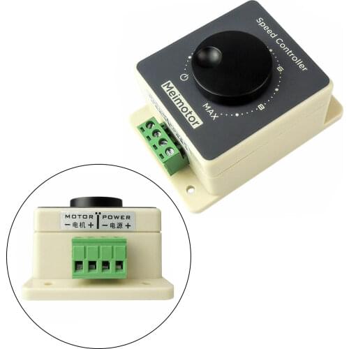 Artudatech DC 10-60V 20A Pulse Width Modulator PWM Waterproof DC Motor Speed Controller CCM96SK