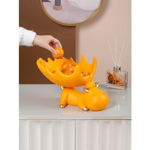 Nordic creative safe deer gate porch shoe cabinet key storage furnishing living room wine cabinet relocation gift