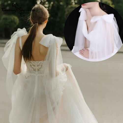 Bride Wraps Wedding Accessories Dress Shoulder Decoration Bow Cover Arm Sling Skirt Decoration Bridal Shooting Accessories