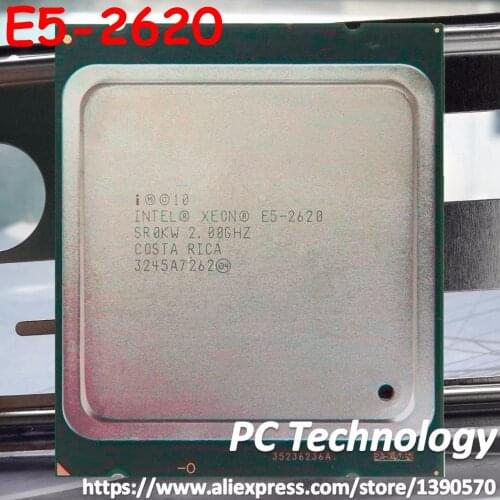Processor E5 2620 Original Intel Xeon E5-2620 2.00GHz 6-Cores 15MB DDR3 1333MHz LGA2011 TPD 95W 1 year warranty free shipping