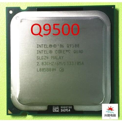 Intel Core 2 Quad Q9500 CPU (2.83Ghz / 6M / 1333GHz processor) 775 CPU (100% working free shipping)