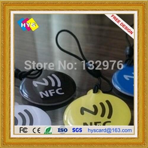 RFID nfc tag Sticker and Ntag 213/215 key tag supply