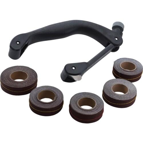 Hand-held Bow-shaped Sandpaper Holder Block Hand Sander Woodworking Leather Metal Polishing Finishing DIY Tool