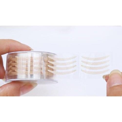 Mesh&Clear,Small stripes double-fold eyelid sticker tape self-adhesive invisible eyelid fiber paste as eye care make up props