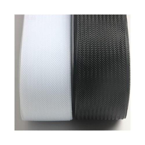 Netting Ribbon Flat Plain Crinolines Braid with horsehair fabric for Hats/Craft/wedding accessories