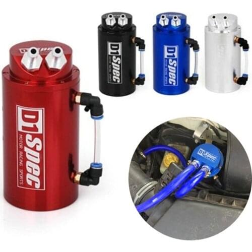 Universal Aluminum Alloy Reservoir Oil Catch Can Tank color :red,blue,black,silver EP-JYH03D1