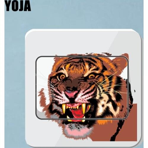 YOJA Distinctive Beast Head Mighty Switch Wall Sticker Room Decor Beautiful Colored Coolest 14ss0073