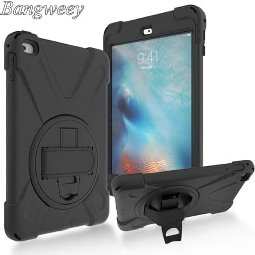 Full Body Protective case For iPad Mini 4 Defender Cases Impact Resistant Hybrid Heavy Duty Armor Defender Cover for iPad mini 4
