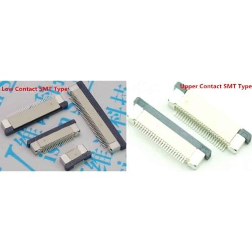 0.50mm (.020") Pitch FFC/FPC Connector, Right Angle, Drawer type SMT, ZIF, Bottom Contact Style, 14 Circuits,silver plated