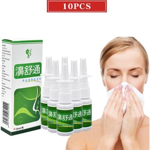 10pcs Chinese Herb Medical Spray Nasal Cure Rhinitis Sinusitis Nose Spray snore Nose Spray Make your nose more comfortable