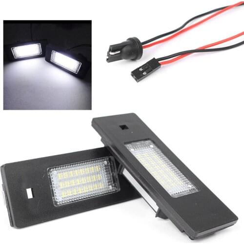 2x LED Error Free License Number Plate Light Lamp For BMW E81 E87 E63 E64 E89 Z4 F20 F21 1 6 Z series & For Mini Cooper etc
