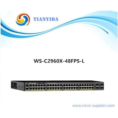 48 Port 10/100/100 POE Ethernet Switch WS-C2960X-48LPS-L